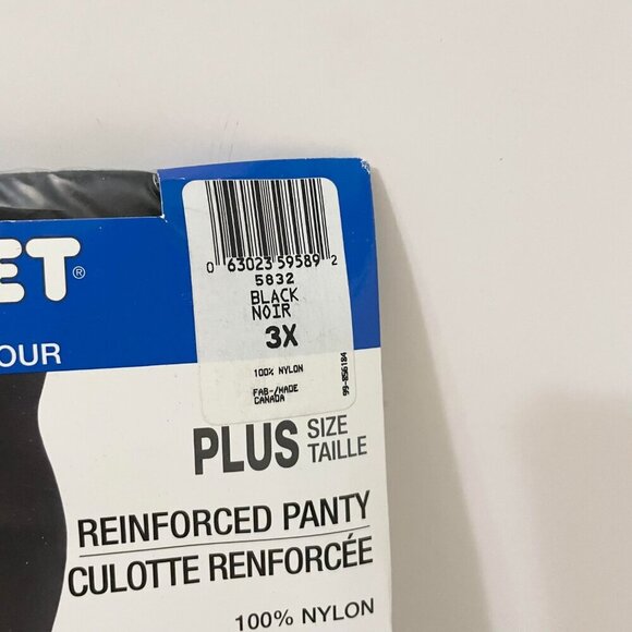 Secret Freedom Plus and Day Sheet Pantyhose Black Size 3X and 3+ - Picture 14 of 15